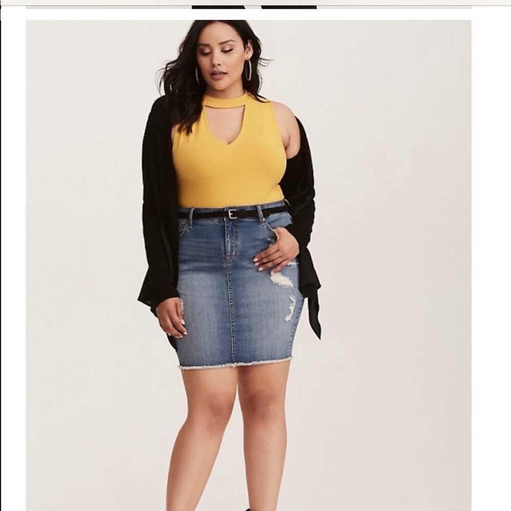 Torrid jean skirt